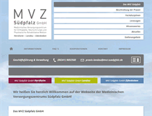 Tablet Screenshot of mvz-suedpfalz.de